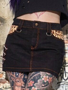 DYS Demonika Bondage Mini Skirt - ALL SIZES - Punk Goth Fetish